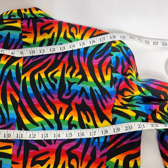 Opposuits Blazer Jacket Rainbow Zebra Mens Muliticolor - Picture 5 of 13